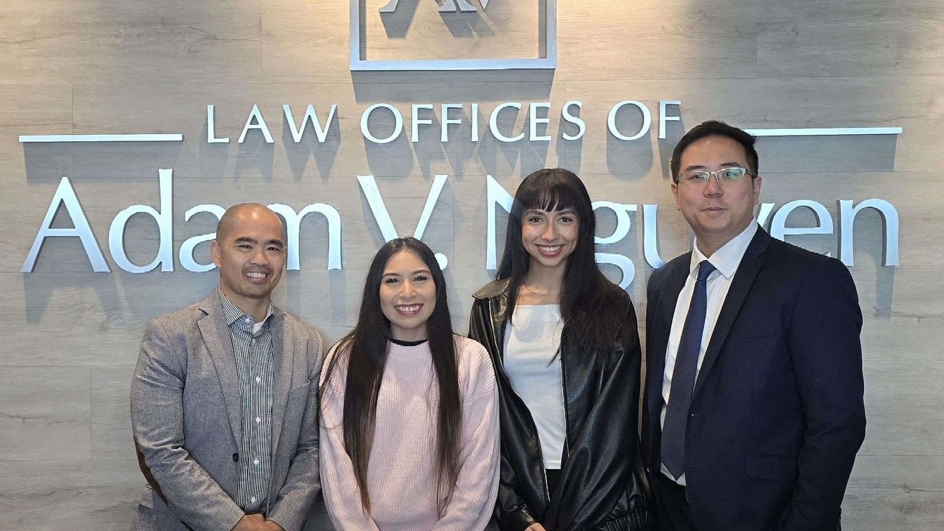 Spring 2024 interns at the law offices of Adam V. Nguyen