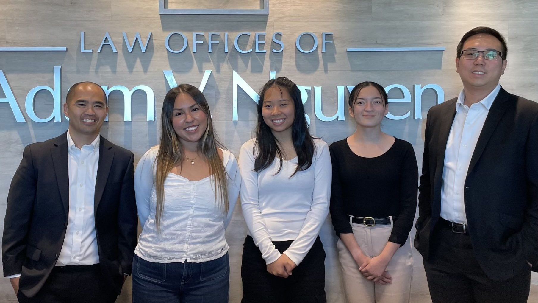 Fall 2023 interns at the Law Offices of Adam V. Nguyen