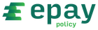 A green and white logo for epay policy