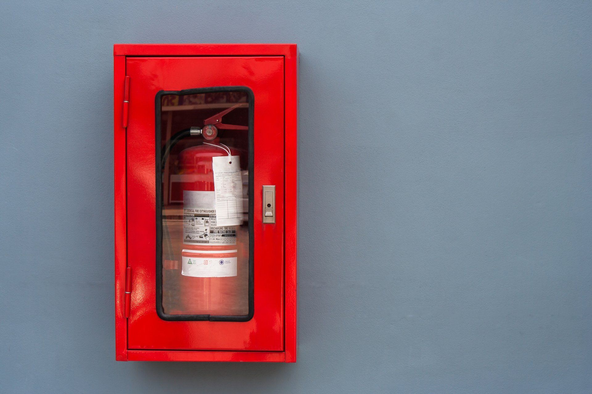 Semi Recessed Recessed Outdoor Fire Extinguisher Cabinets Fire   Shutterstock 1094643107 1920w 