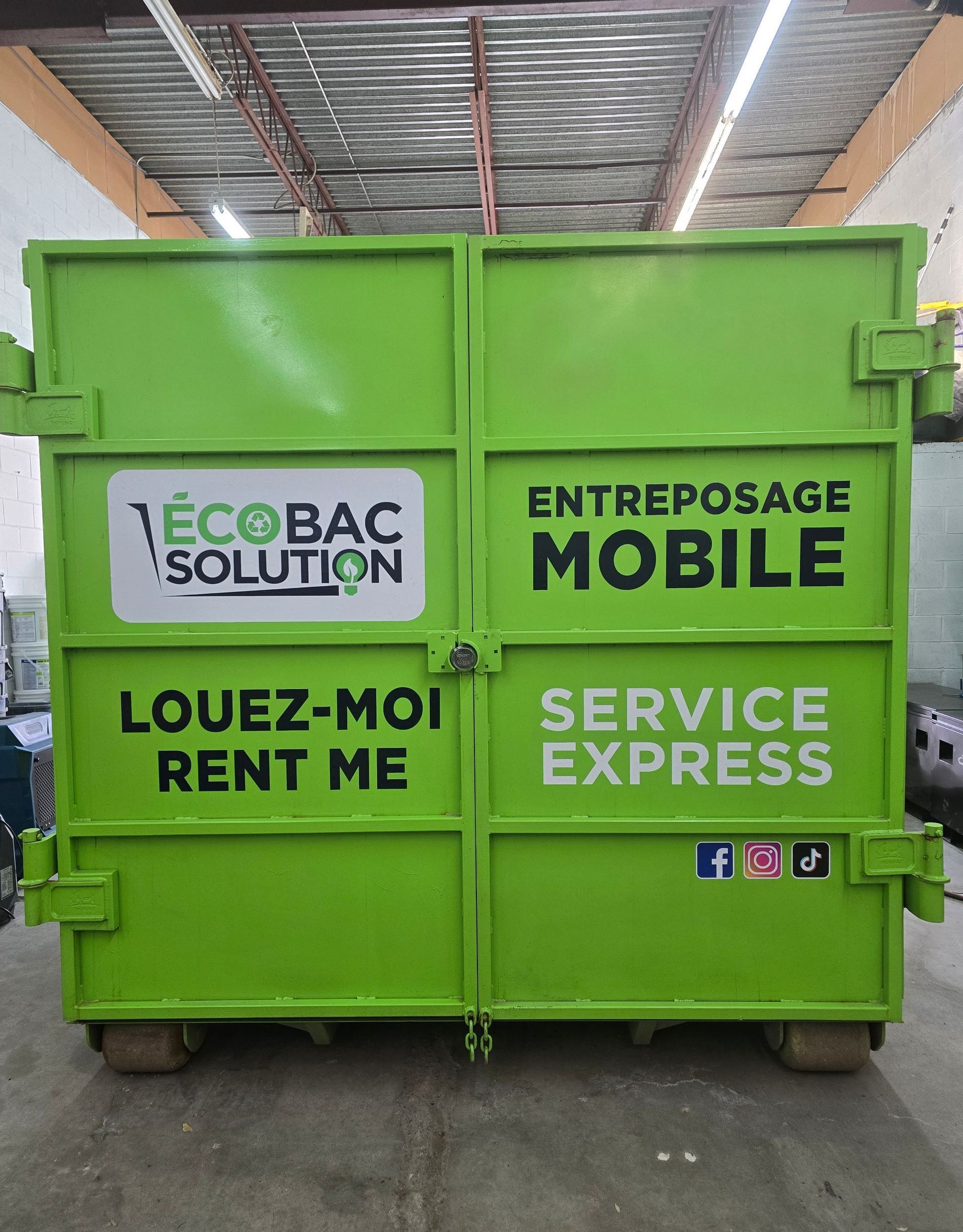 Conteneur Entreposage Eco Bac Solution