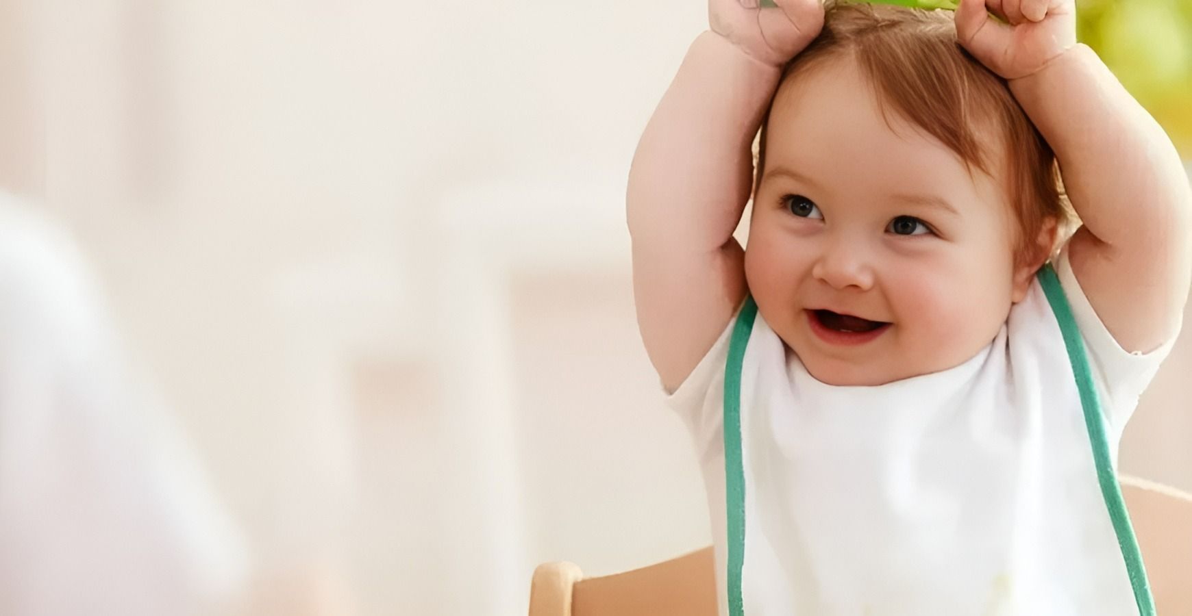 A Baby Wearing a Bib is Looking at Himself in the Mirror — GinaS Cairns Tropical Weddings in Parramatta Park, QLD