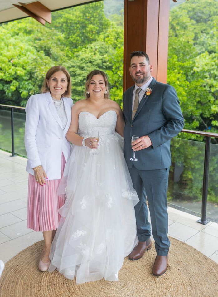 A Man and a Woman Are Getting Married on the Beach — GinaS Cairns Tropical Weddings in Parramatta Park, QLD