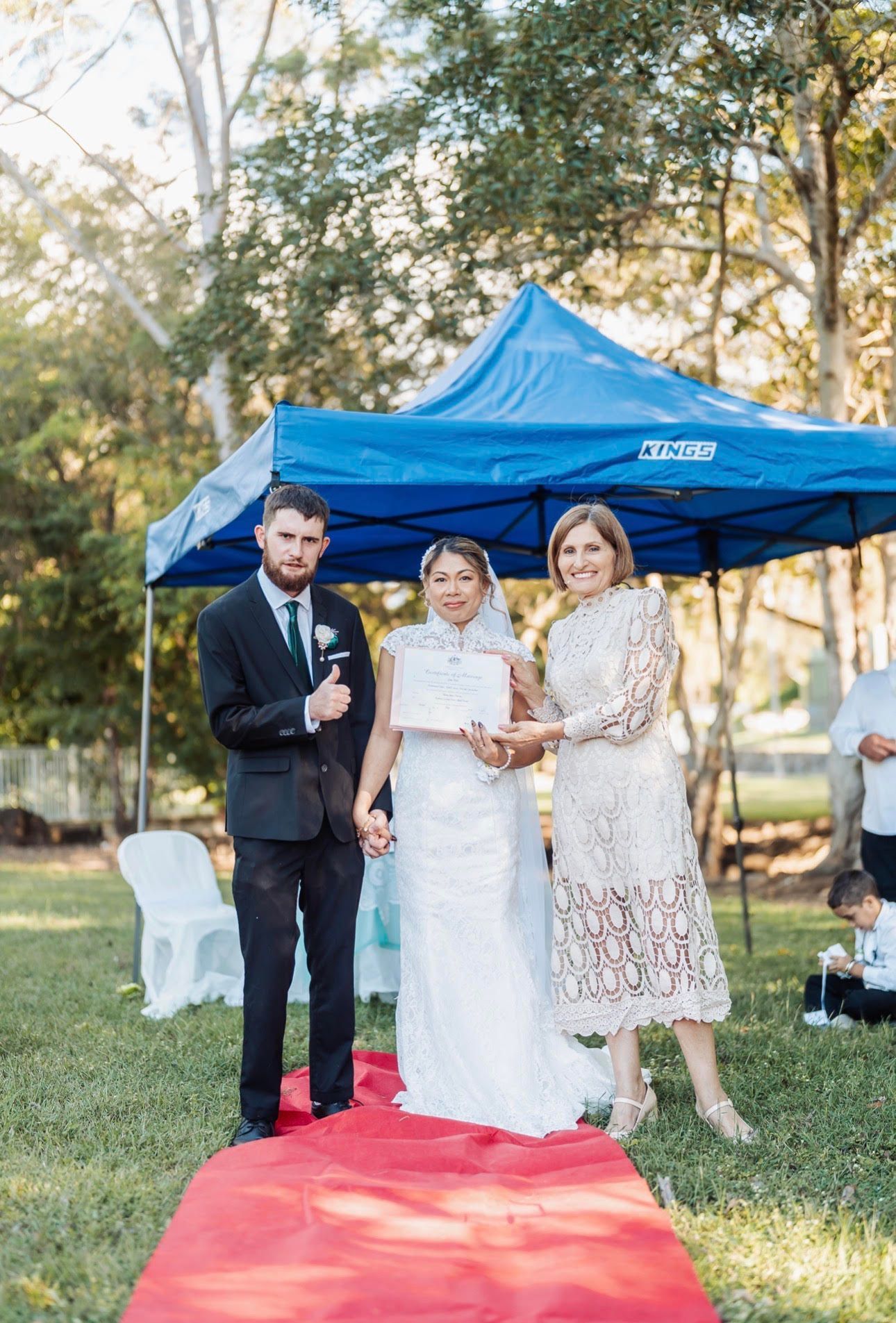 Thomas & Reihana married at Bicentennial Lakes Mareeba image 3