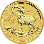 Year of the goat gold coin — gold coin buyers Pasadena, CA