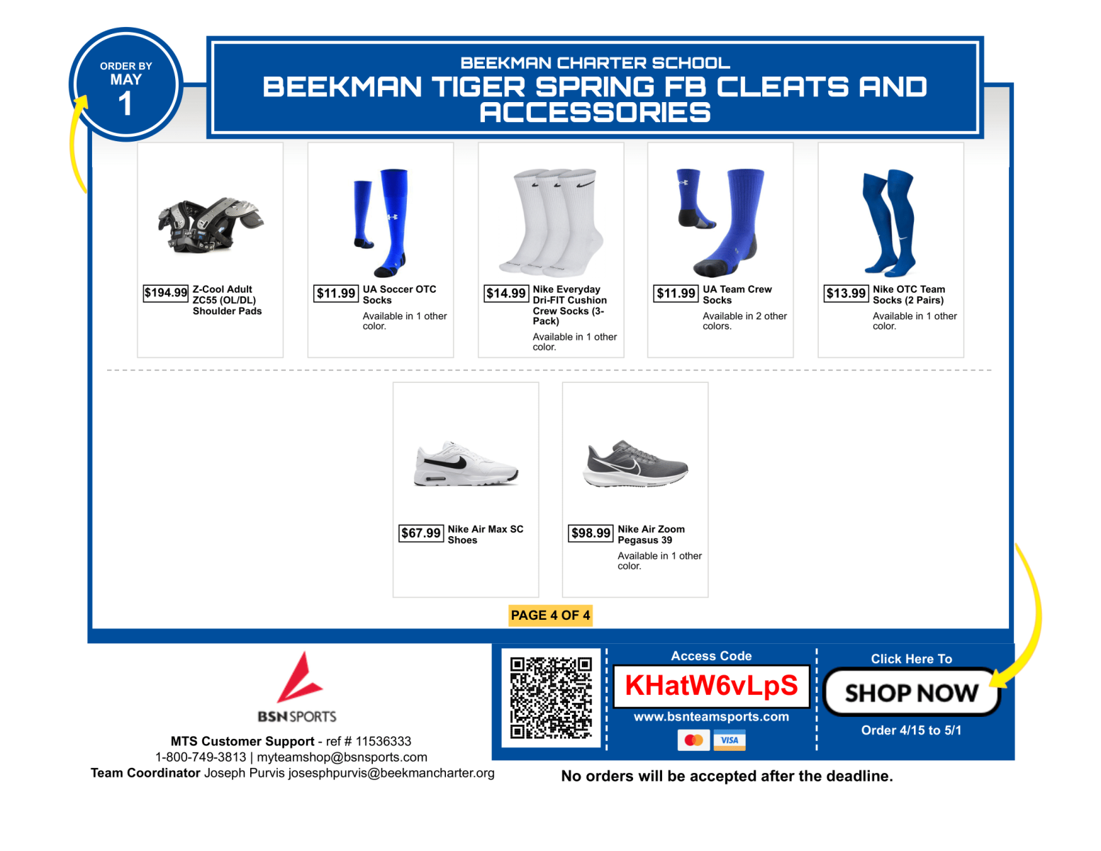 A website for beckman tiger spring to clears and accessories