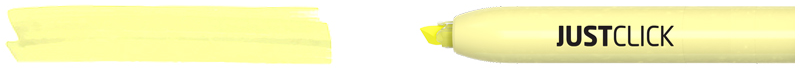 Traço do sublinhador fluorescente pastel JUSTCLICK Amarelo