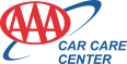 AAA Car Care Center logo: Red oval with white