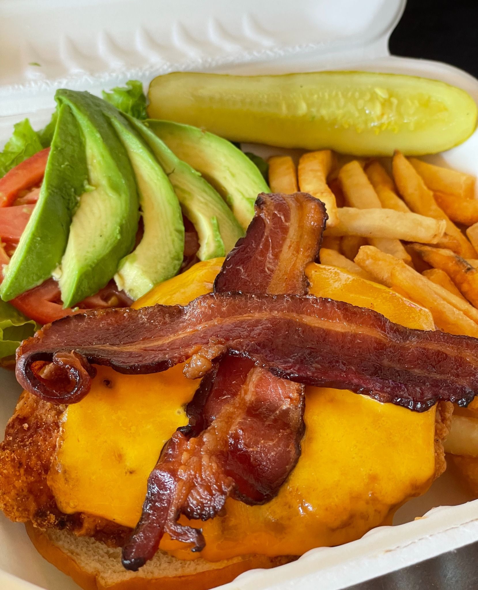 Avocado  and meat
