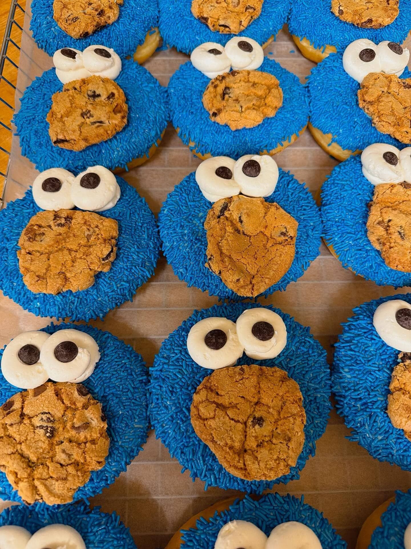 Cookie monster donut