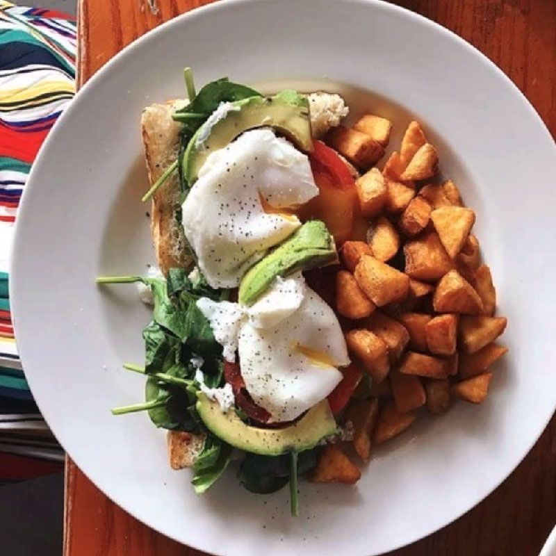 poached egg breakfast