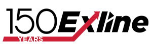 Exline Inc 150 Years Logo