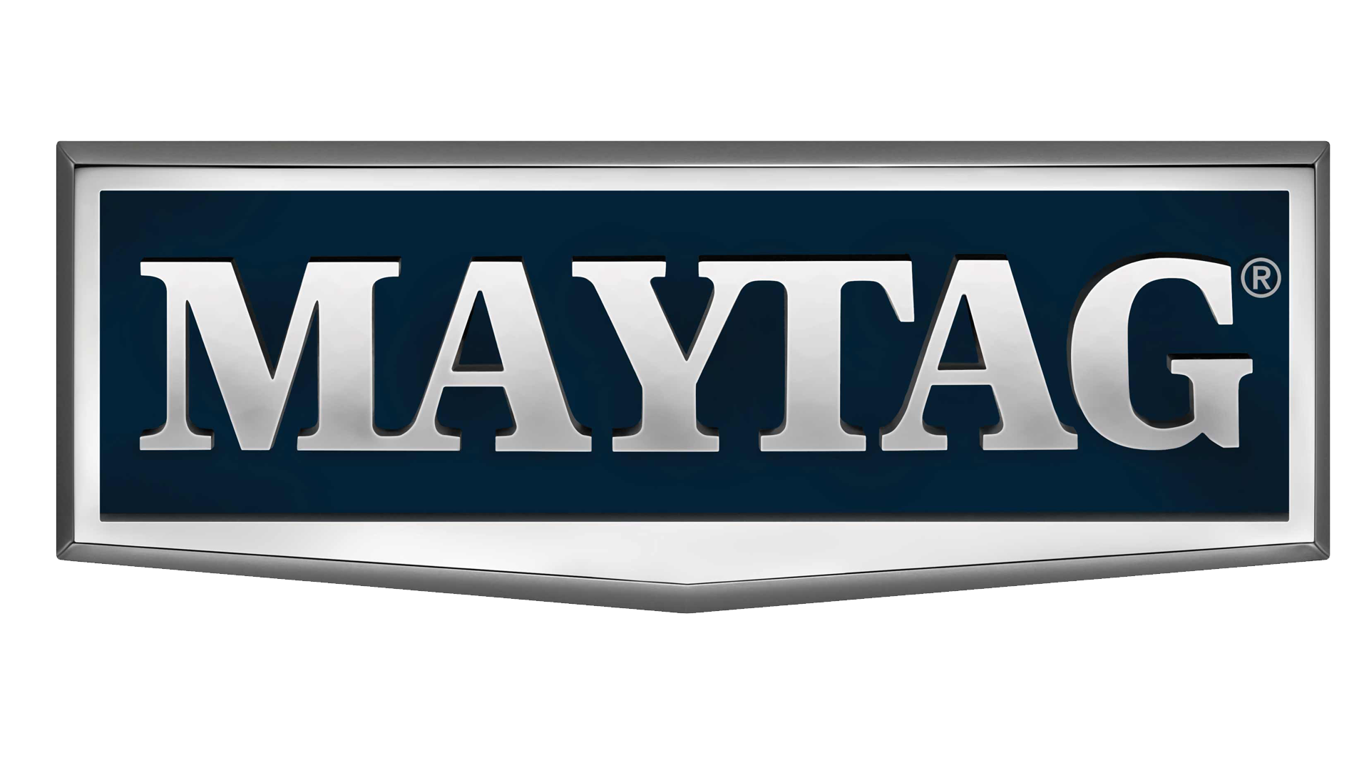 A maytag logo is shown on a white background.