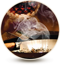close up of cigarette and ash tray
