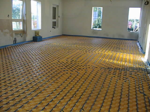 impianto riscaldamento a pavimento finito