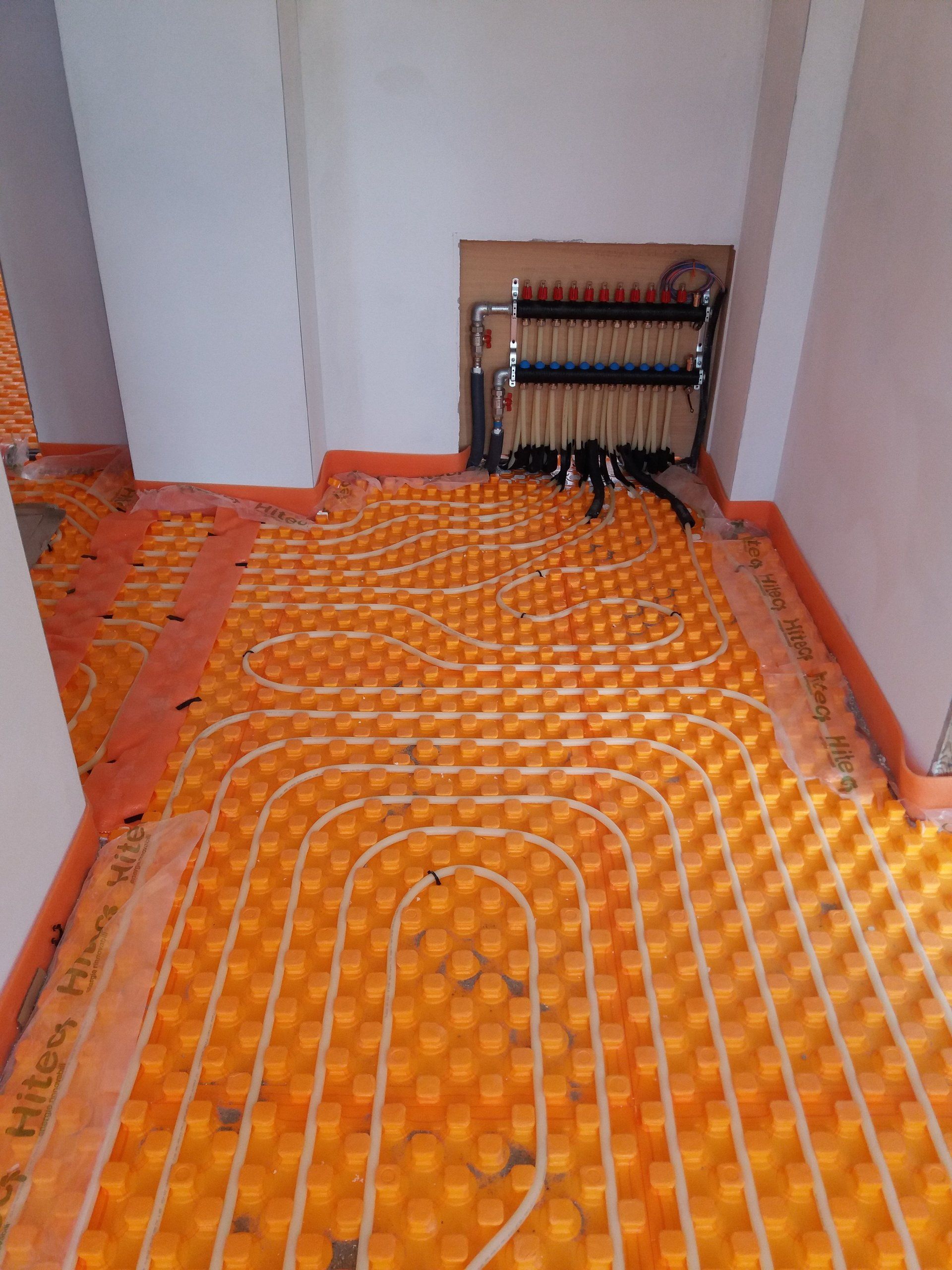 impianto a riscaldamento a pavimento