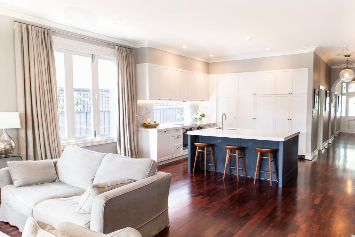 Modern interior design of window