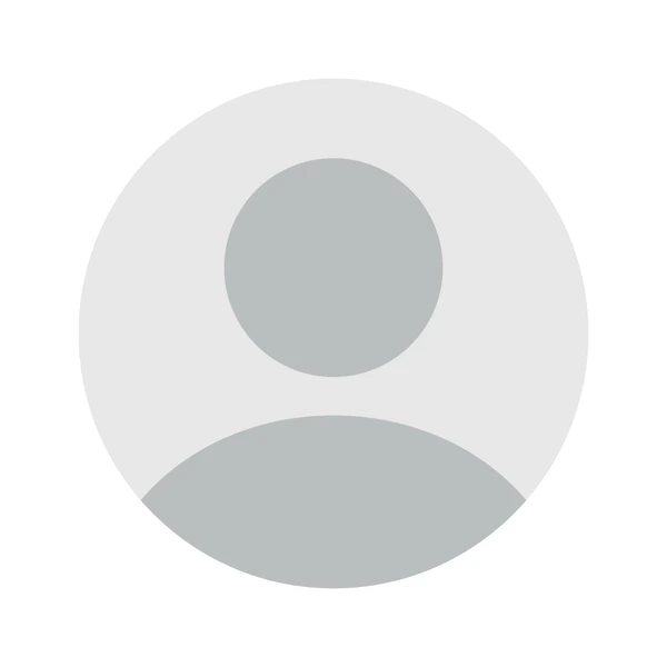 A gray circle with a person 's face in it.