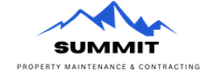 A logo for summit property maintenance and contracting