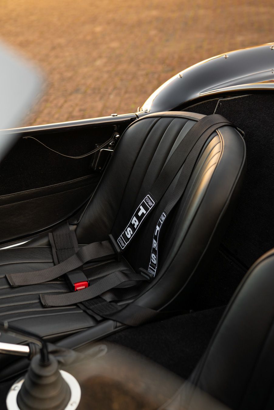 AC Cobra MKiv Mk IV mk4 4 retrim restoration respray repaint paint refurbish restore resto leather carpet black vaumol grained crushed how to trim redline engineering d:class dclass auto automotive golden hour seats steering wheel dashboard