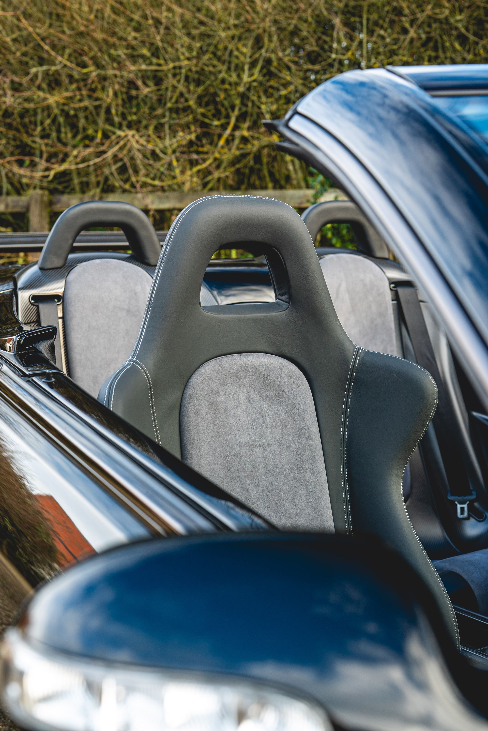 mercedes-benz clk dtm amg interior retrim leather alcantara carbon fibre d:class automotive convertible cabriolet black