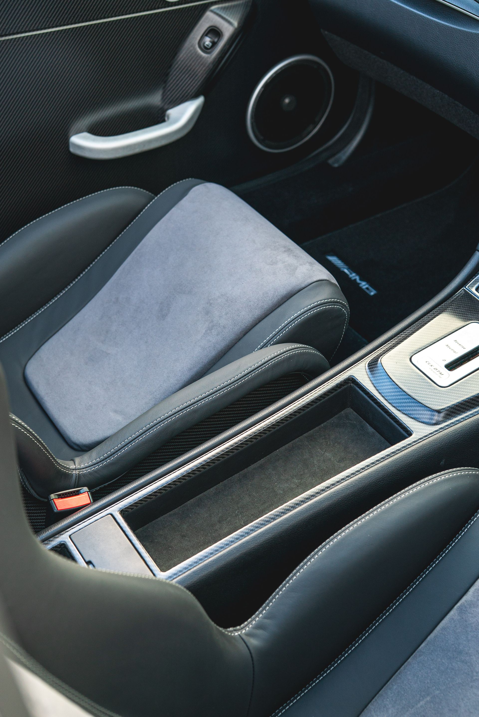 mercedes-benz clk dtm amg interior retrim leather alcantara carbon fibre d:class automotive convertible cabriolet black