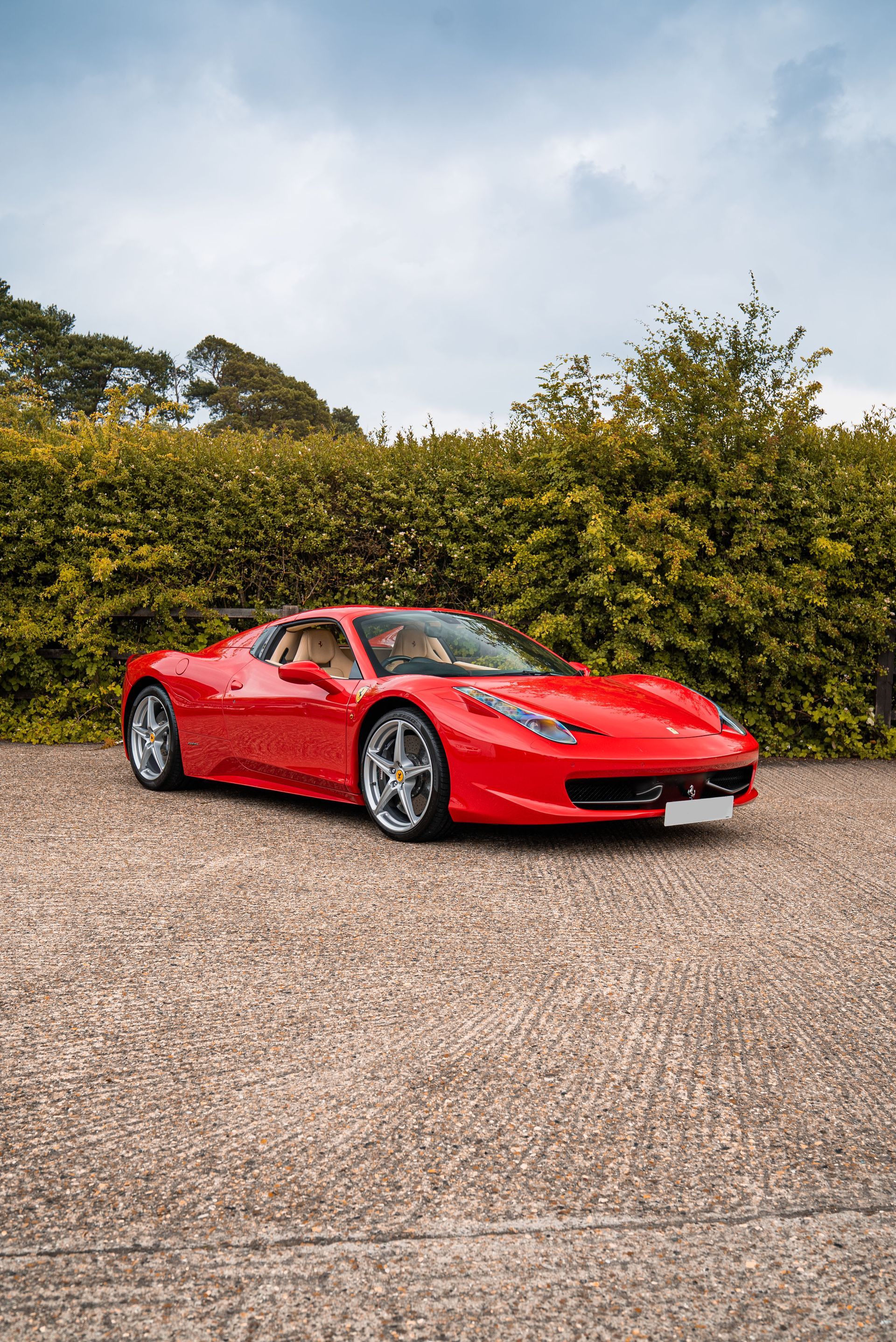 Ferrari 458 Spider steering wheel retrim d:class leather debossed perforated upholstered oem brand new black red