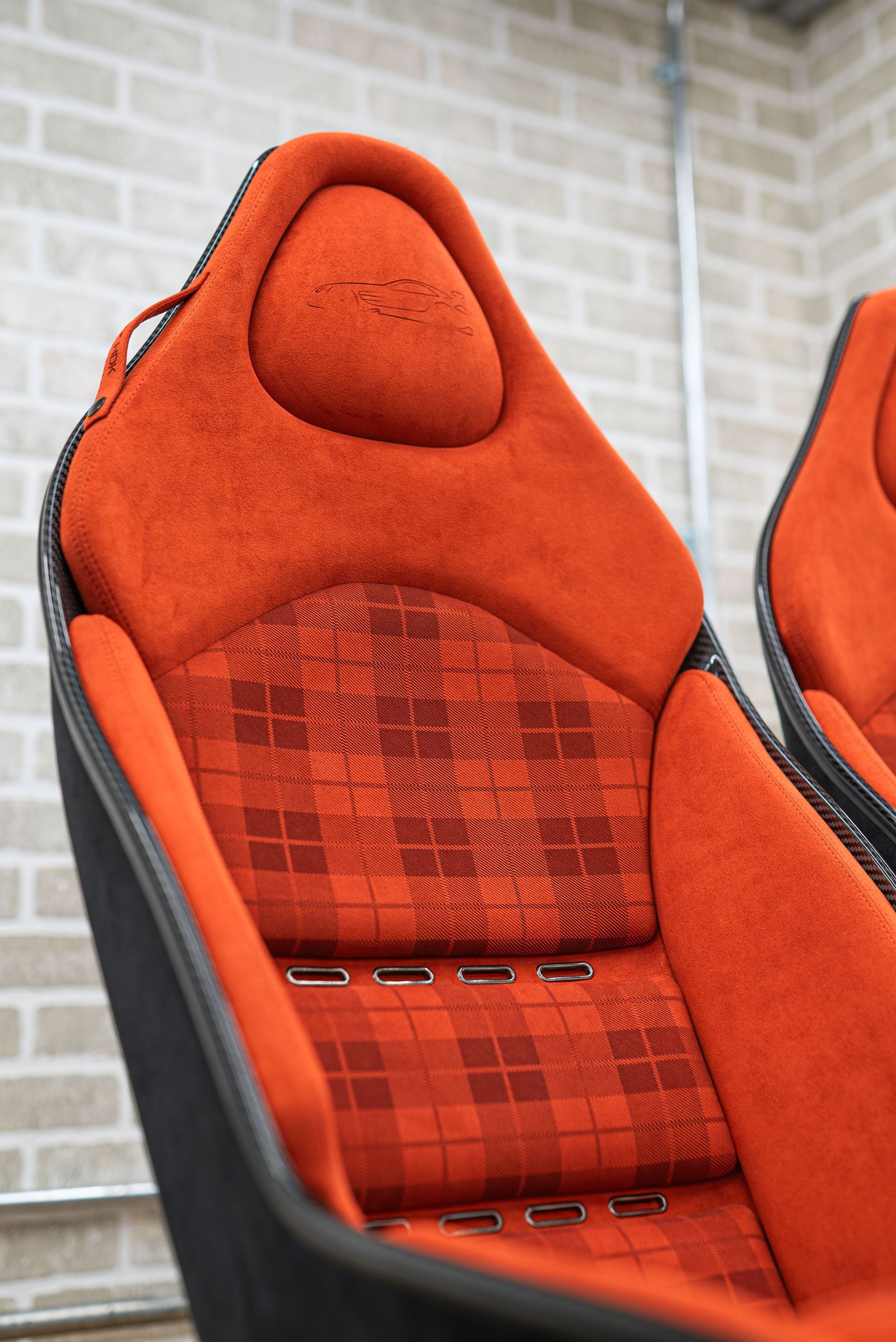 McLaren SLR HDK Orange volcano project tartan alcantara d:class dclass sema 2024 laser lasering