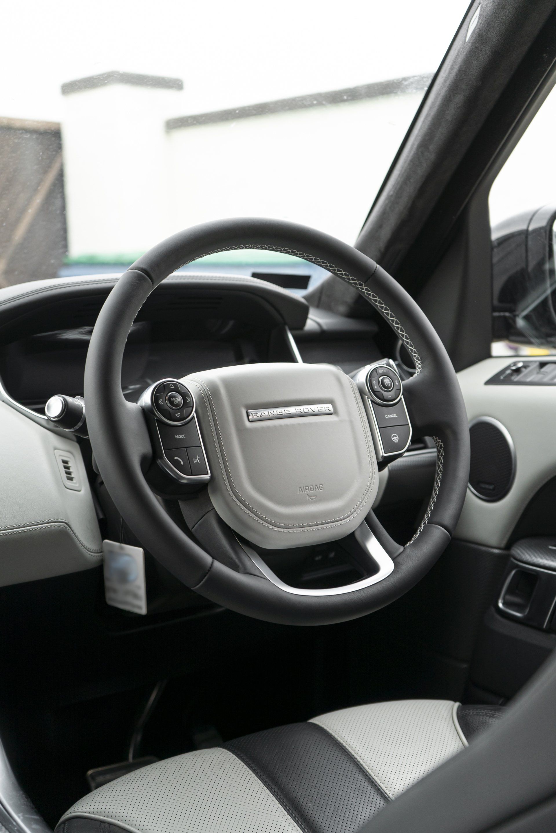 range rover sport svr steering wheel retrim leather nappa black hand stitch