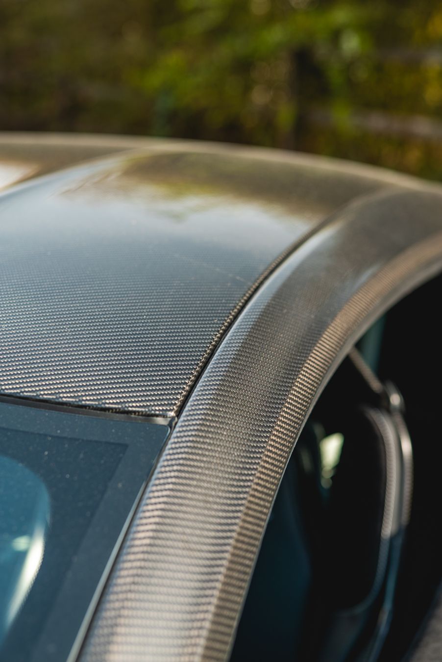 aston martin DBS 770 ultimate grey metallic roof a-pillar a pillar carbon fibre portrait vertical dclass d:class