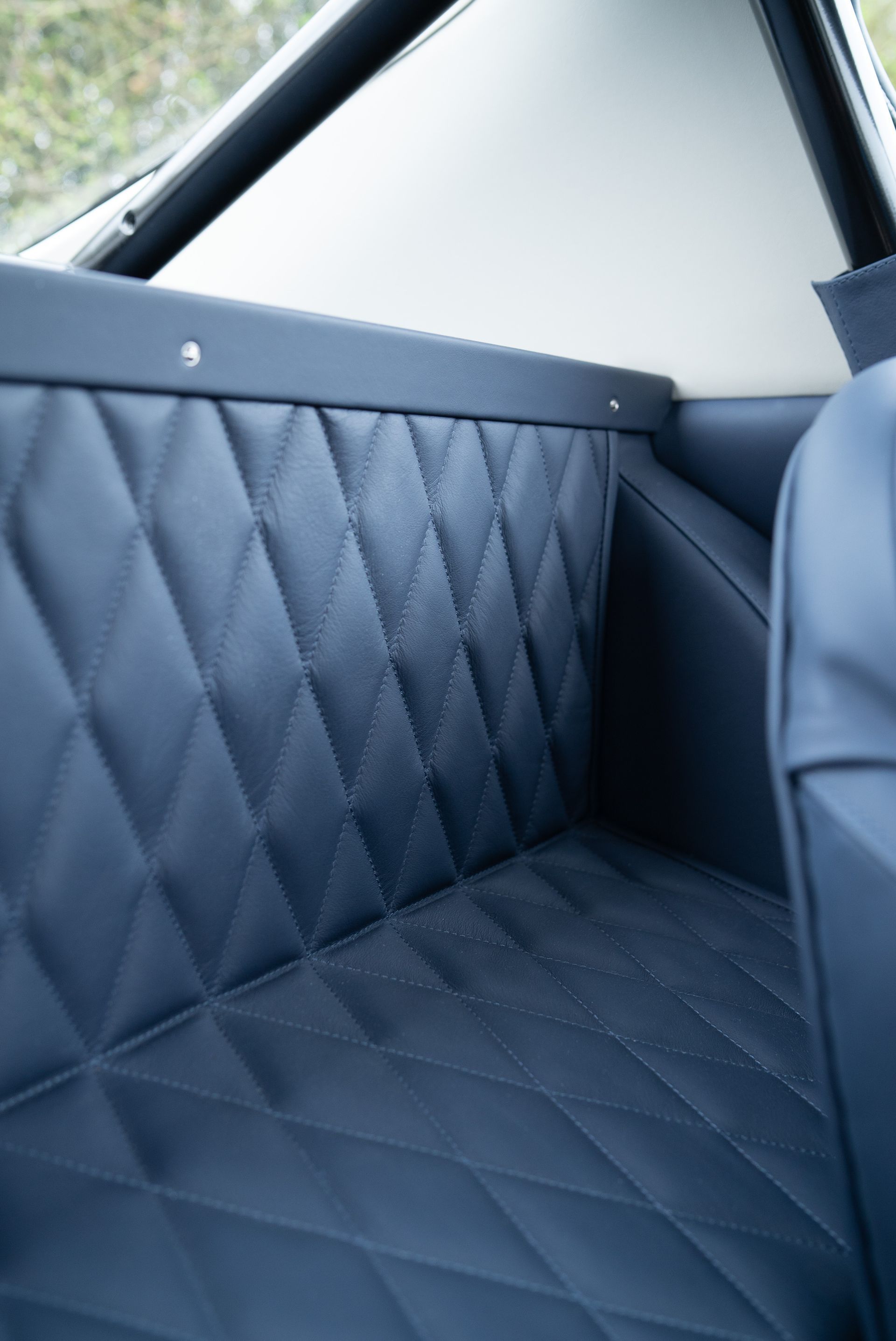 Ferrari SWB 250 GTO Engineering restoration interior full retrim leather corduroy nappa blue d:class automotive