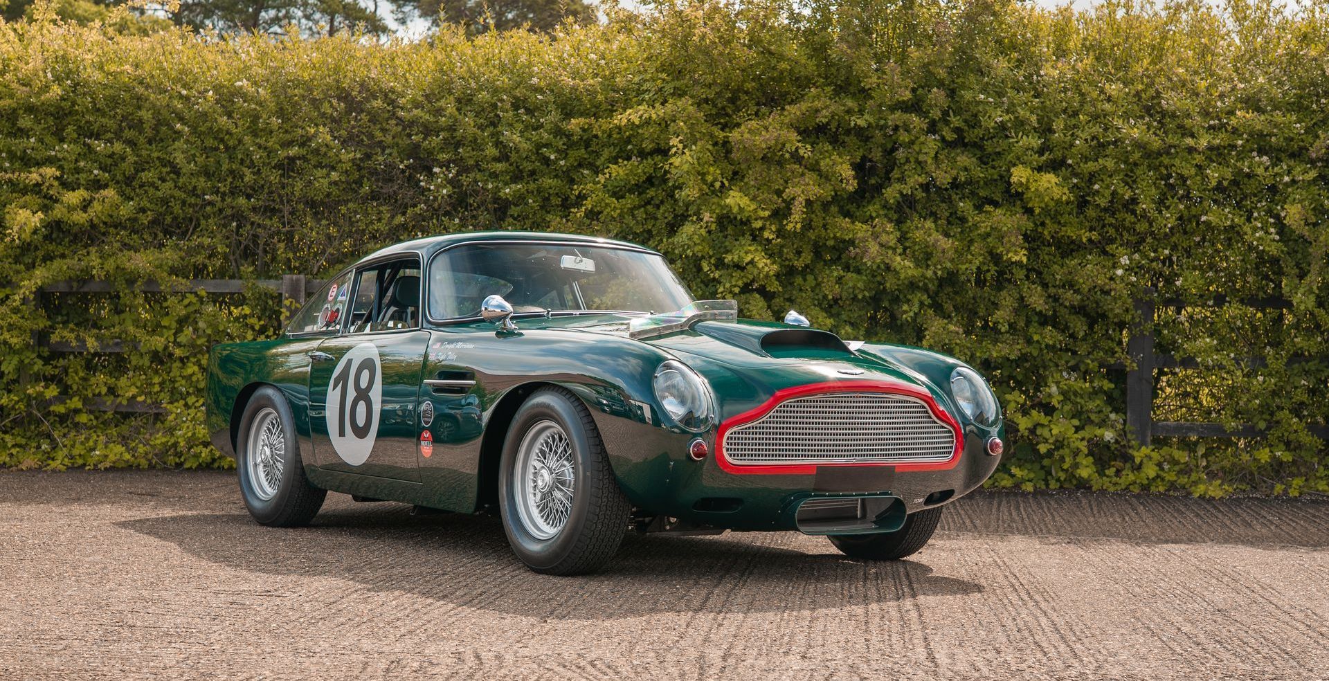 Aston Martin DB4 GT 18 green tillett racing race seat d:class leather pads customised interior