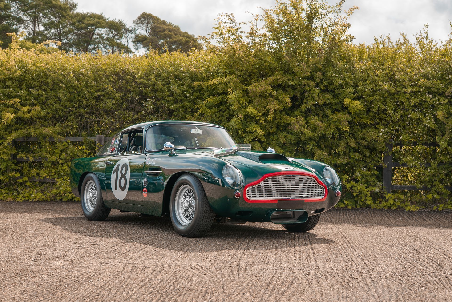 Aston Martin DB4 GT 18 green tillett racing race seat d:class leather pads customised interior green nappa