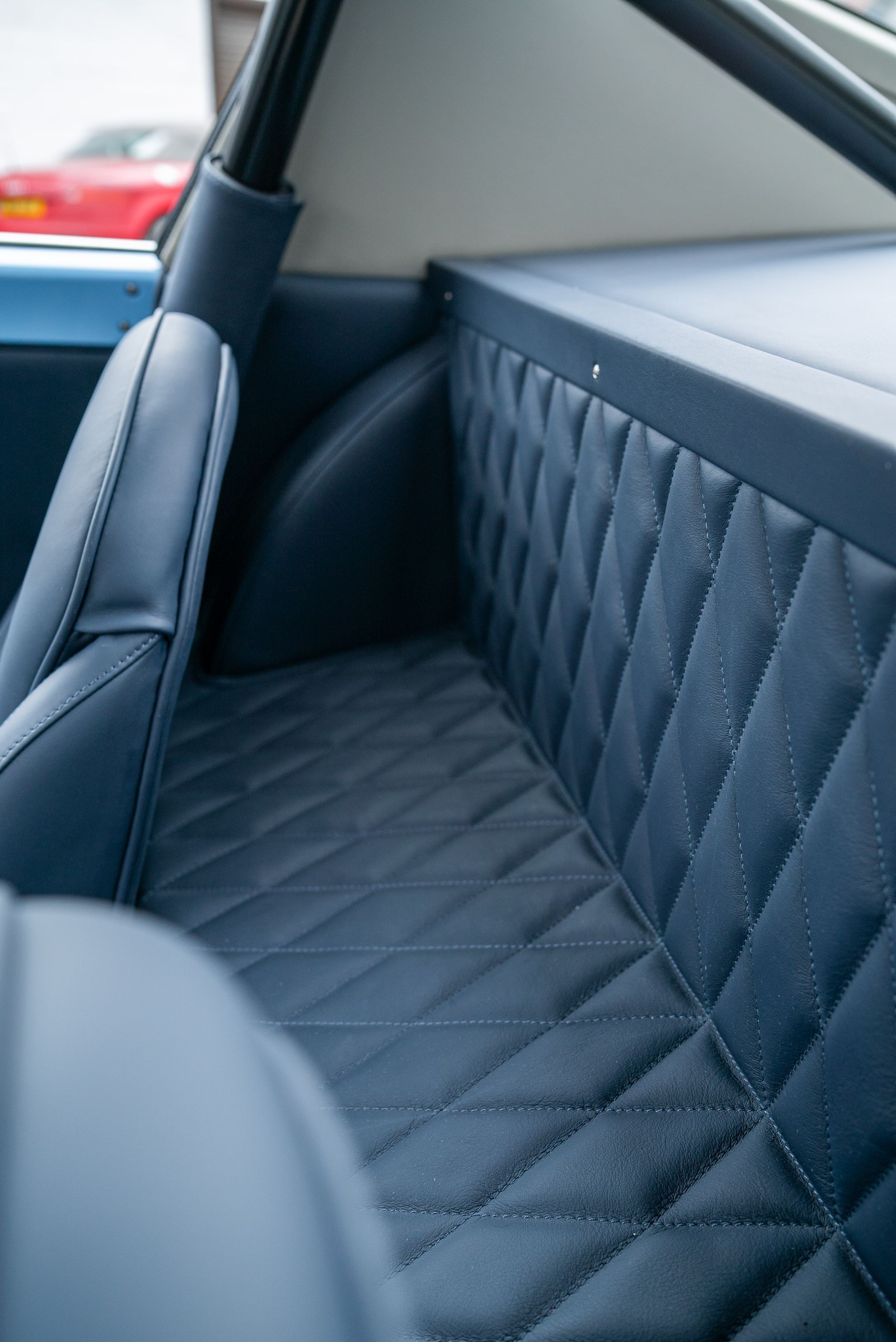 Ferrari SWB 250 GTO Engineering restoration interior full retrim leather corduroy nappa blue d:class automotive