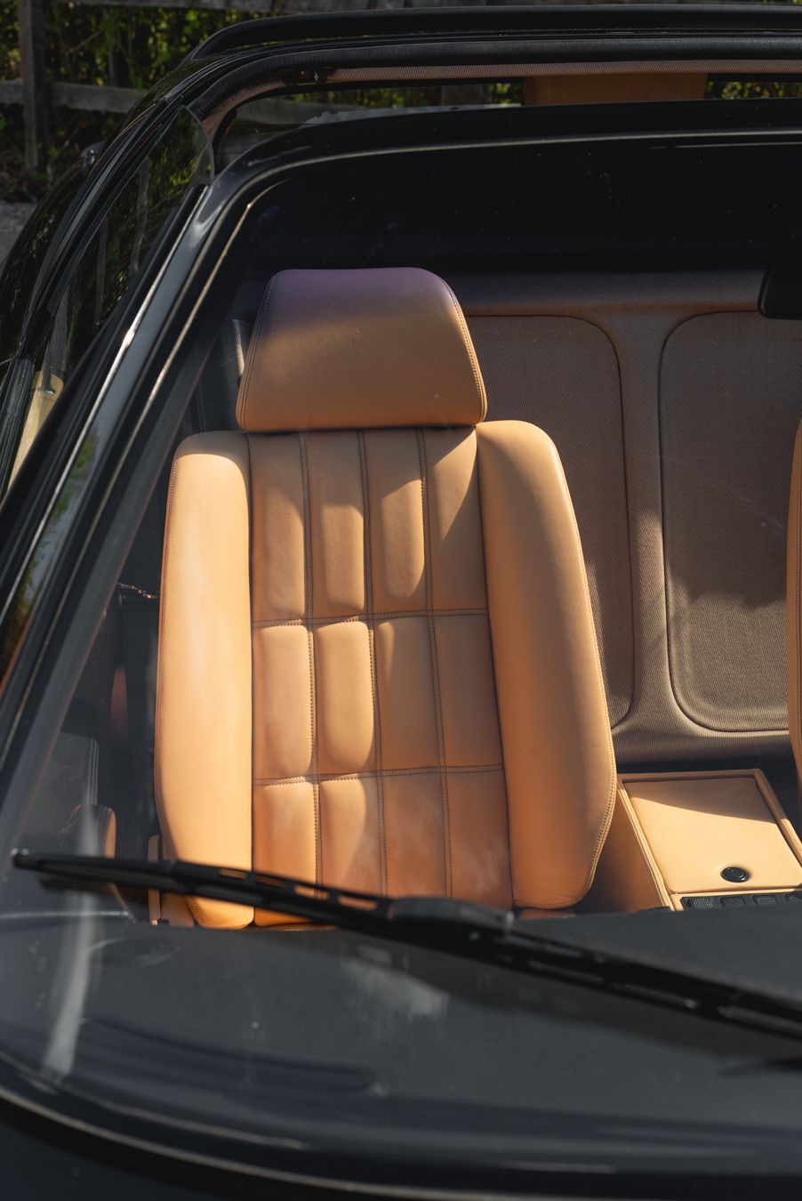 Ferrari 328 GTS interior retrim repairs leather seats sseat carpet targa open air convertible vehicle upholstery trim recover tan beige d:class dclass auto automotive