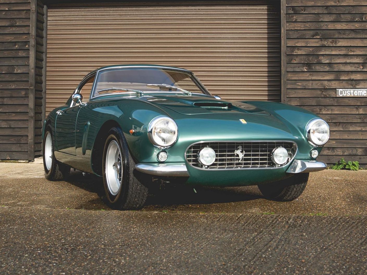 ferrari 250 swb gto full interior retrim d:class dclass auto automotive green over tan leather