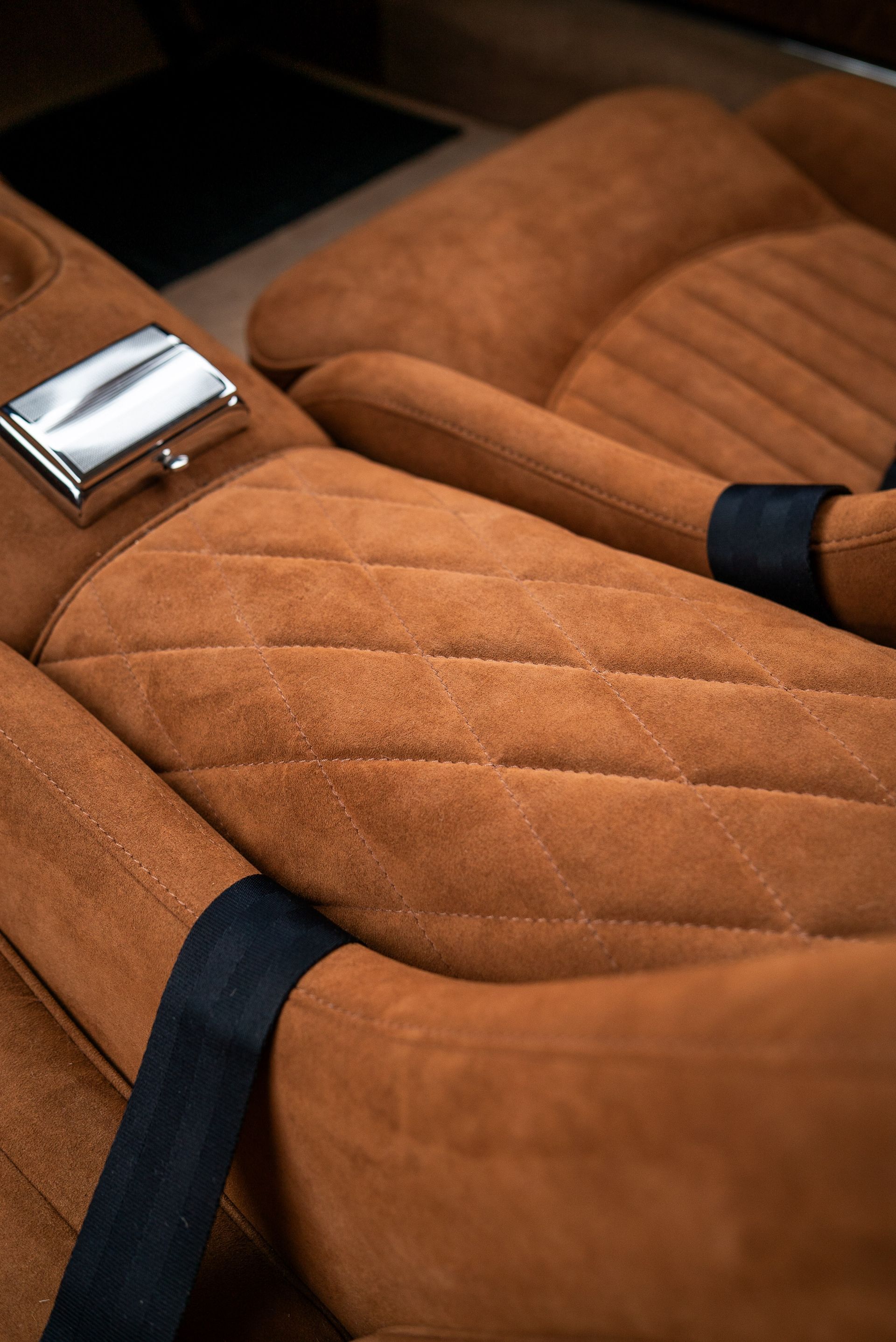 d:class interior retrim upholstery reupholstered retrimmed restoration gto swb 250 alcantara quilting tan custom customised bespoke fabrication fabricated seats carpet roll cage beige boyriven engineering best near me local surrey trimshop