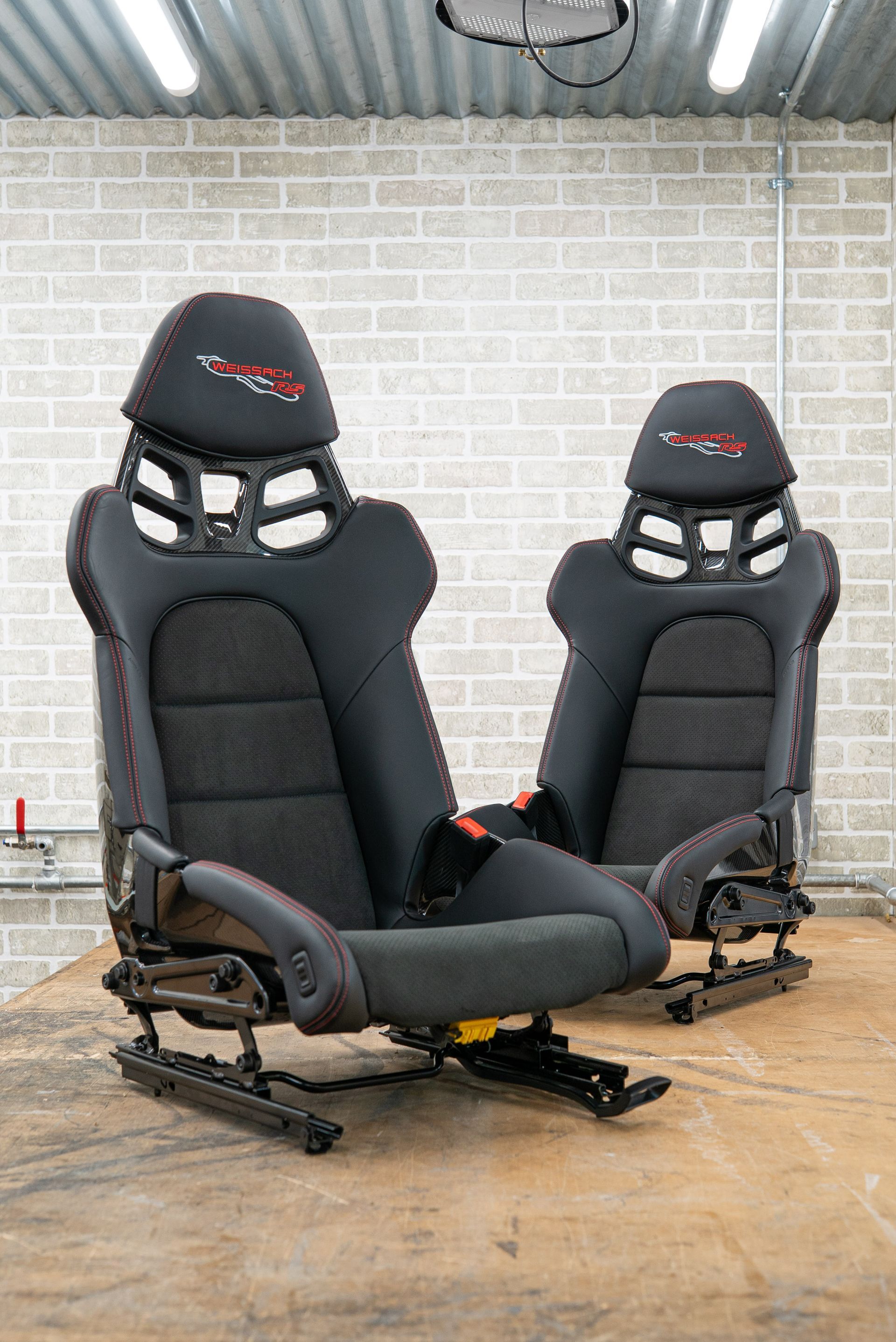 Porsche GT3 sport bucket seat seats weissach rs logo embroidery embroidered retrim d:class red leather surrey oem upgrade