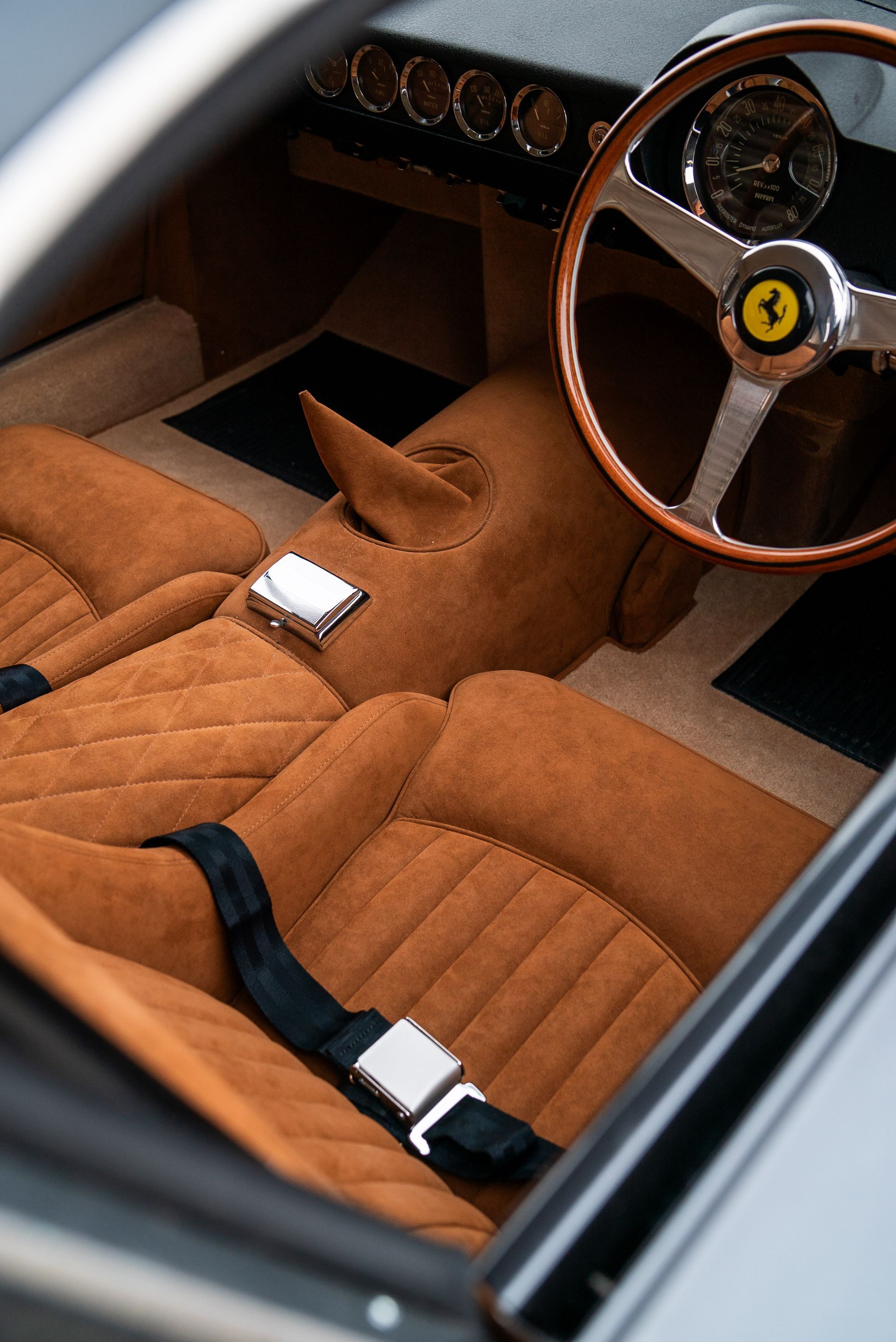 d:class interior retrim upholstery reupholstered retrimmed restoration gto swb 250 alcantara quilting tan custom customised bespoke fabrication fabricated seats carpet roll cage beige boyriven engineering best near me local surrey trimshop