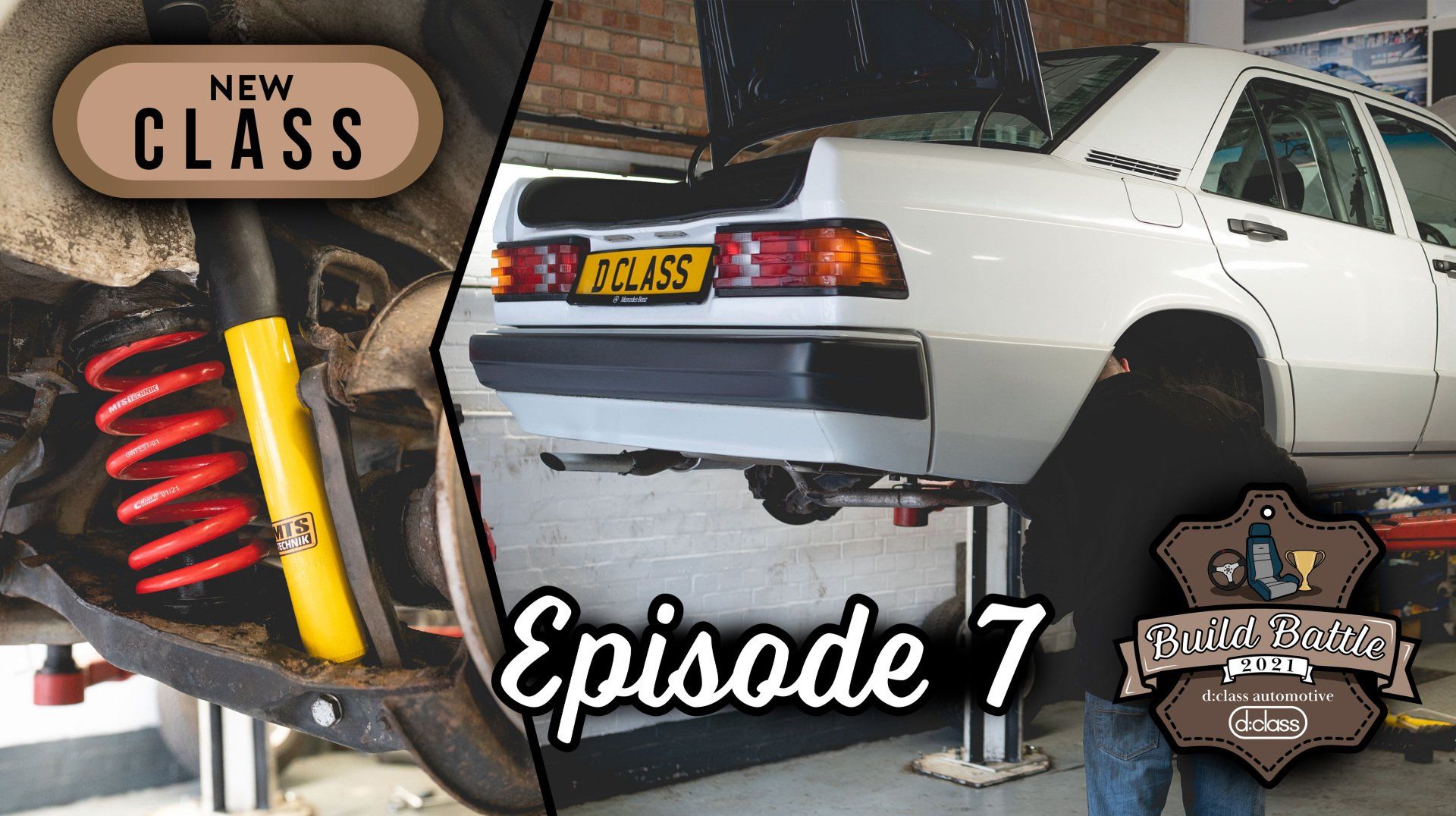 d:class automotive build battle episode 7 mercedes-benz 190e