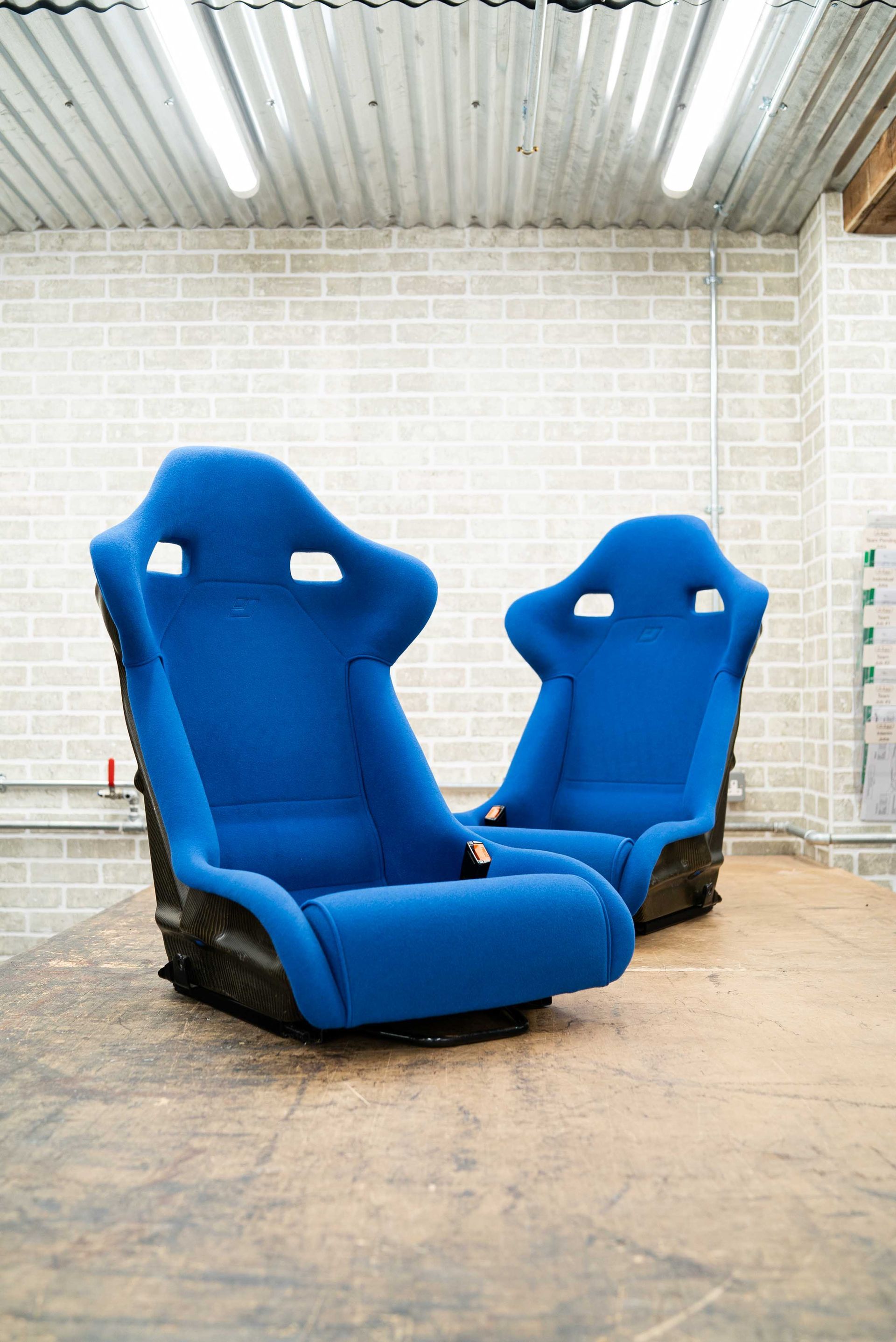 Ferrari f40 blue nomex full interior retrim restoration super car cars DK Engineering d:class auto automotive respray paint seats seat