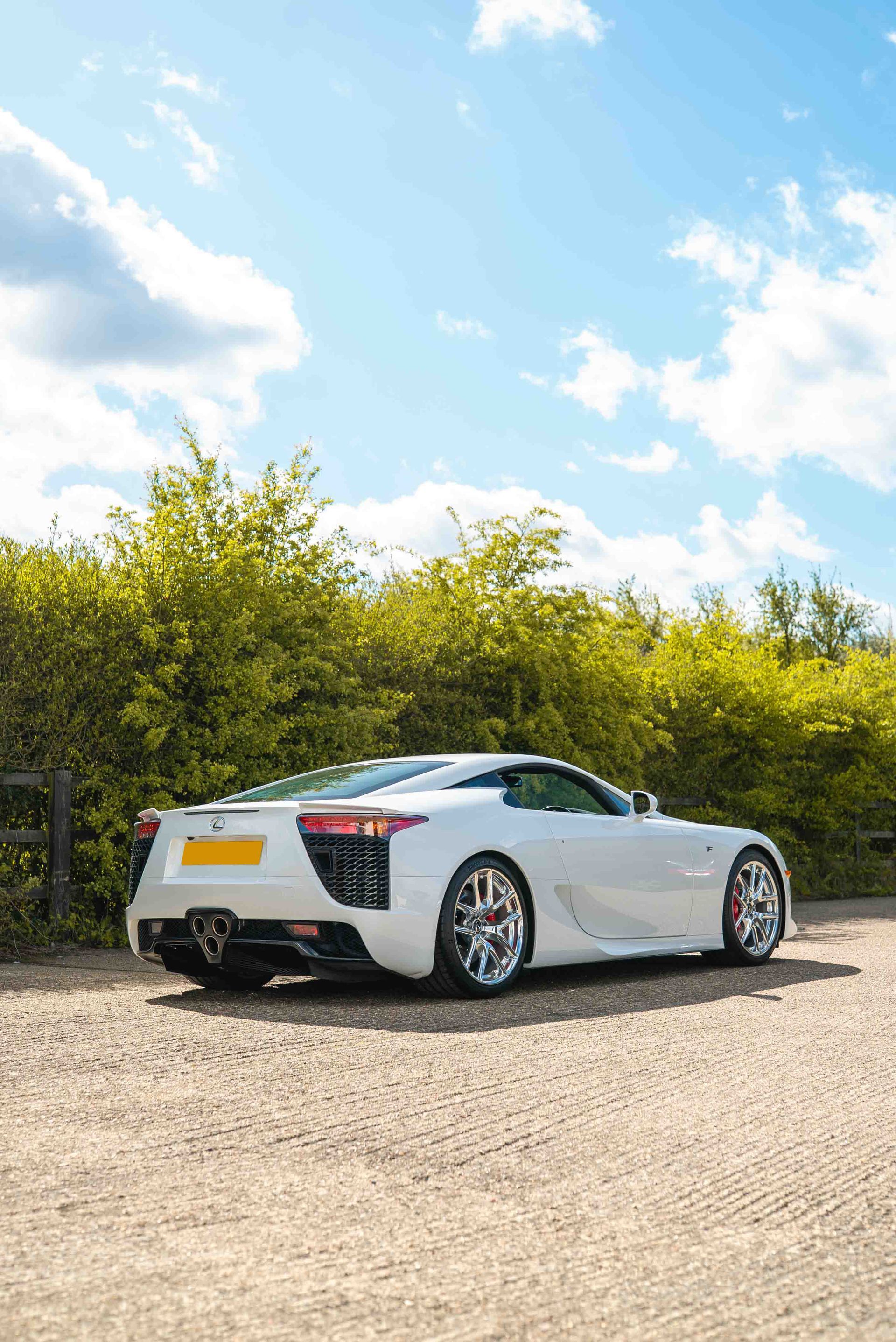 lexus LFA interior retrim d:class automotive auto OEM Alcantara original factory white back side quarter corner