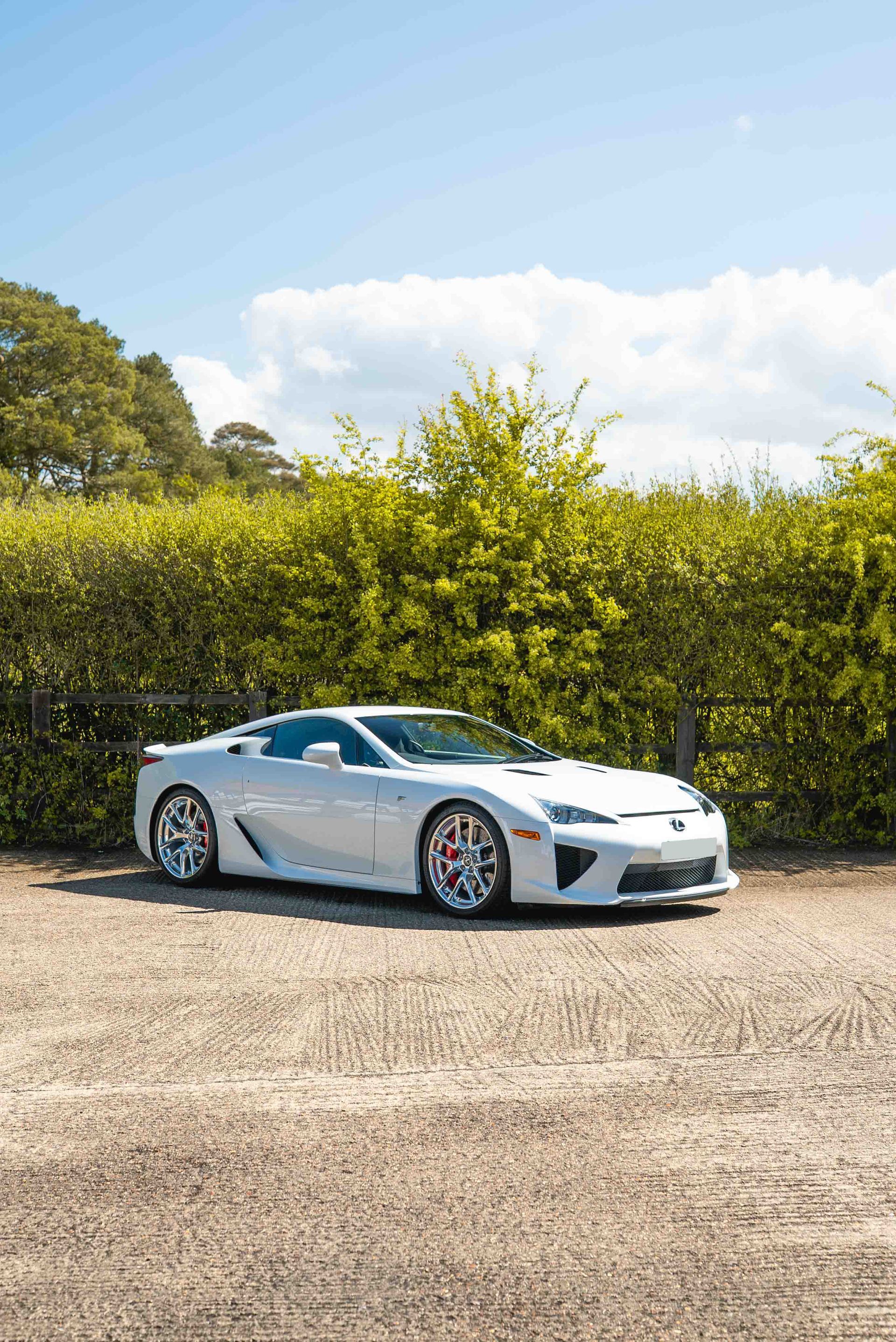 lexus LFA interior retrim d:class automotive auto OEM Alcantara original factory white front side corner quarter