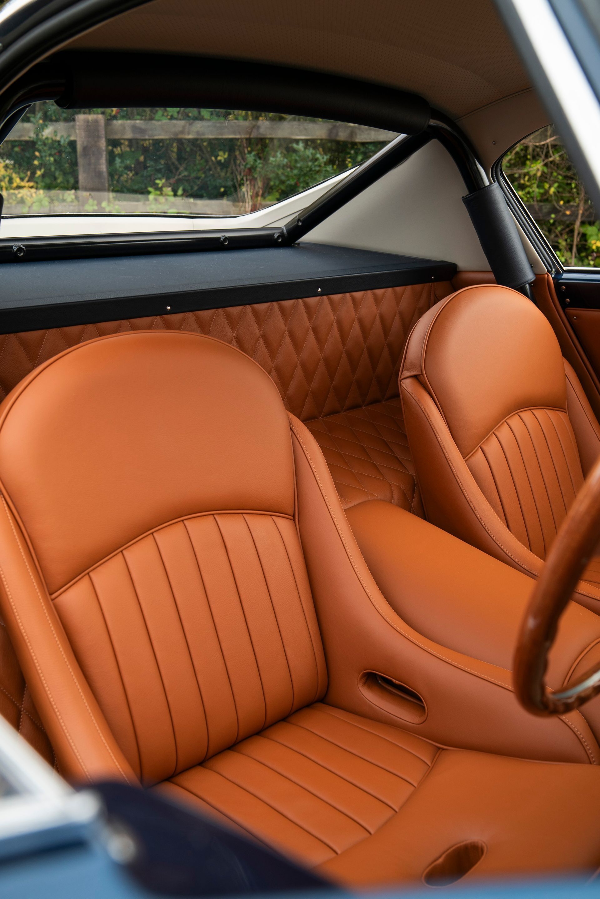 tan leather interior retrim restoration gto engineering swb 250 d:class automotive ferrari classic connolly vaumol