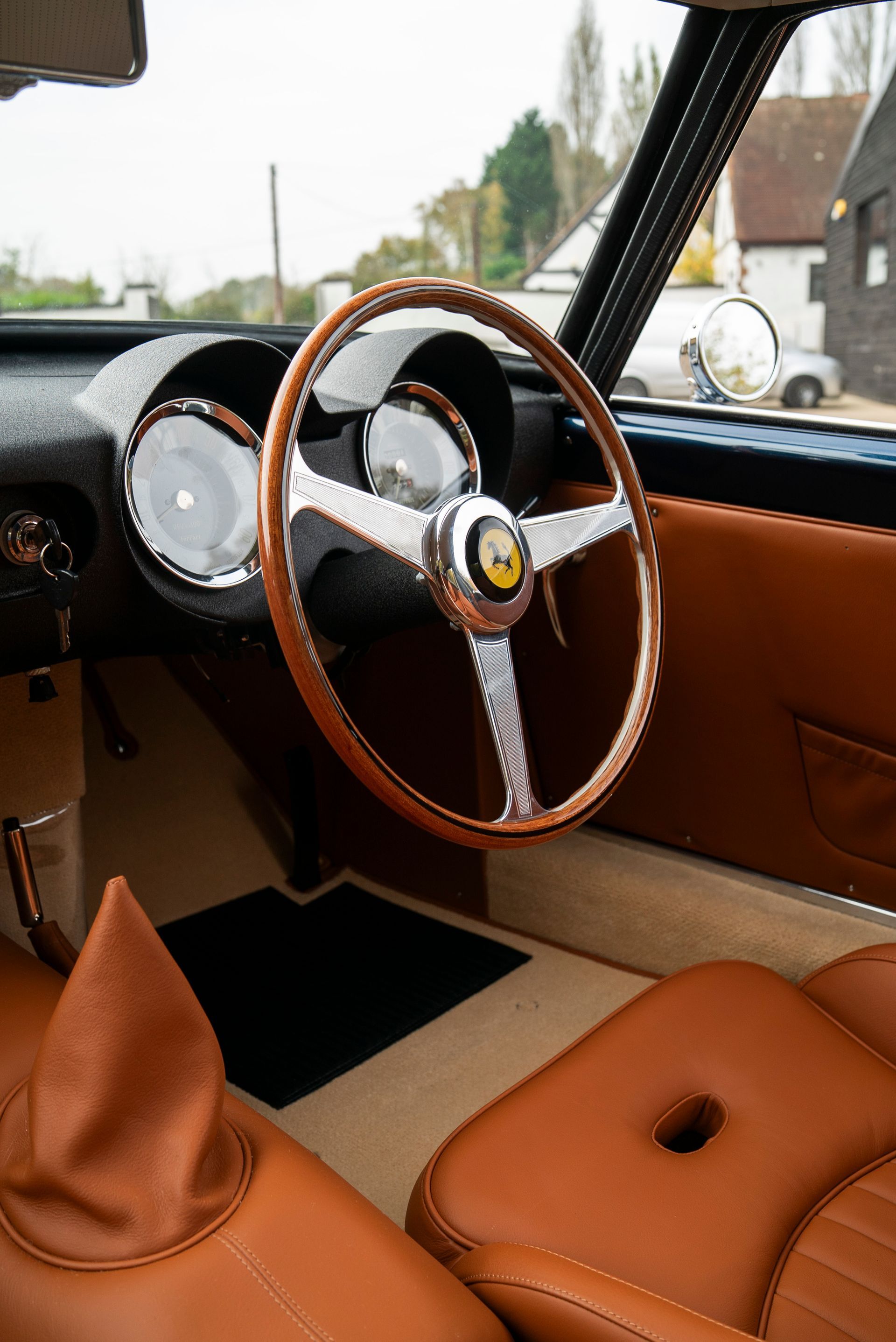 tan leather interior retrim restoration gto engineering swb 250 d:class automotive ferrari classic connolly vaumol