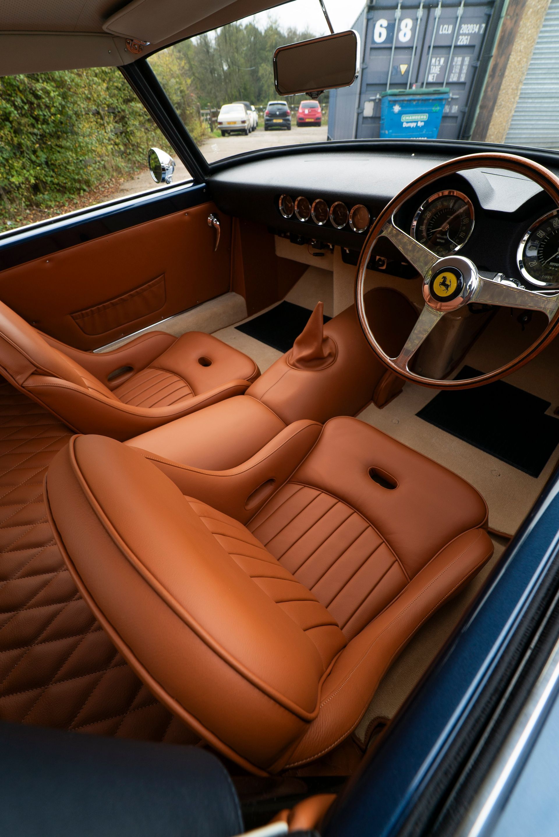 tan leather interior retrim restoration gto engineering swb 250 d:class automotive ferrari classic connolly vaumol