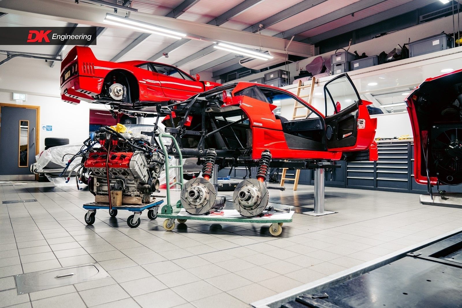 Ferrari f40 blue full interior retrim restoration super car cars DK Engineering d:class auto automotive