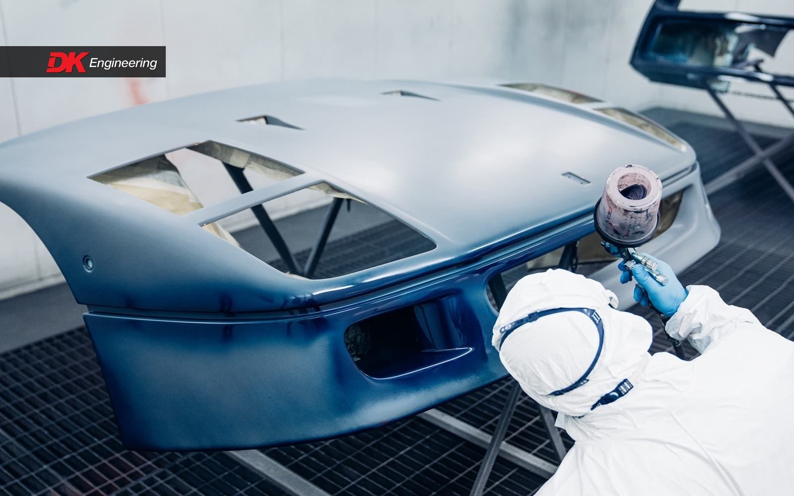 Ferrari f40 blue full interior retrim restoration super car cars DK Engineering d:class auto automotive respray paint