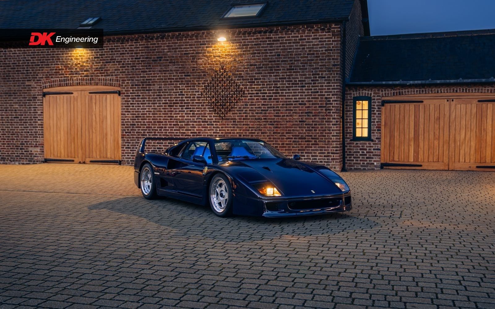 Ferrari f40 blue nomex full interior retrim restoration super car cars DK Engineering d:class auto automotive respray paint seats seat