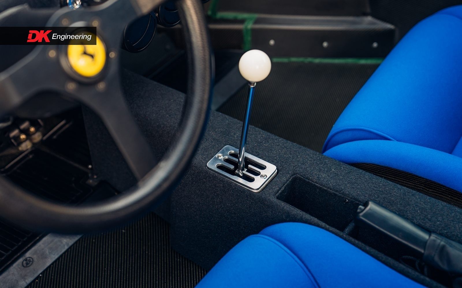 Ferrari f40 blue nomex full interior retrim restoration super car cars DK Engineering d:class auto automotive respray paint seats seat